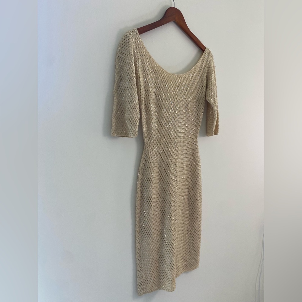 Vintage 1960s Gene Shelly’s Boutique Internationale California Hand Beaded Dress